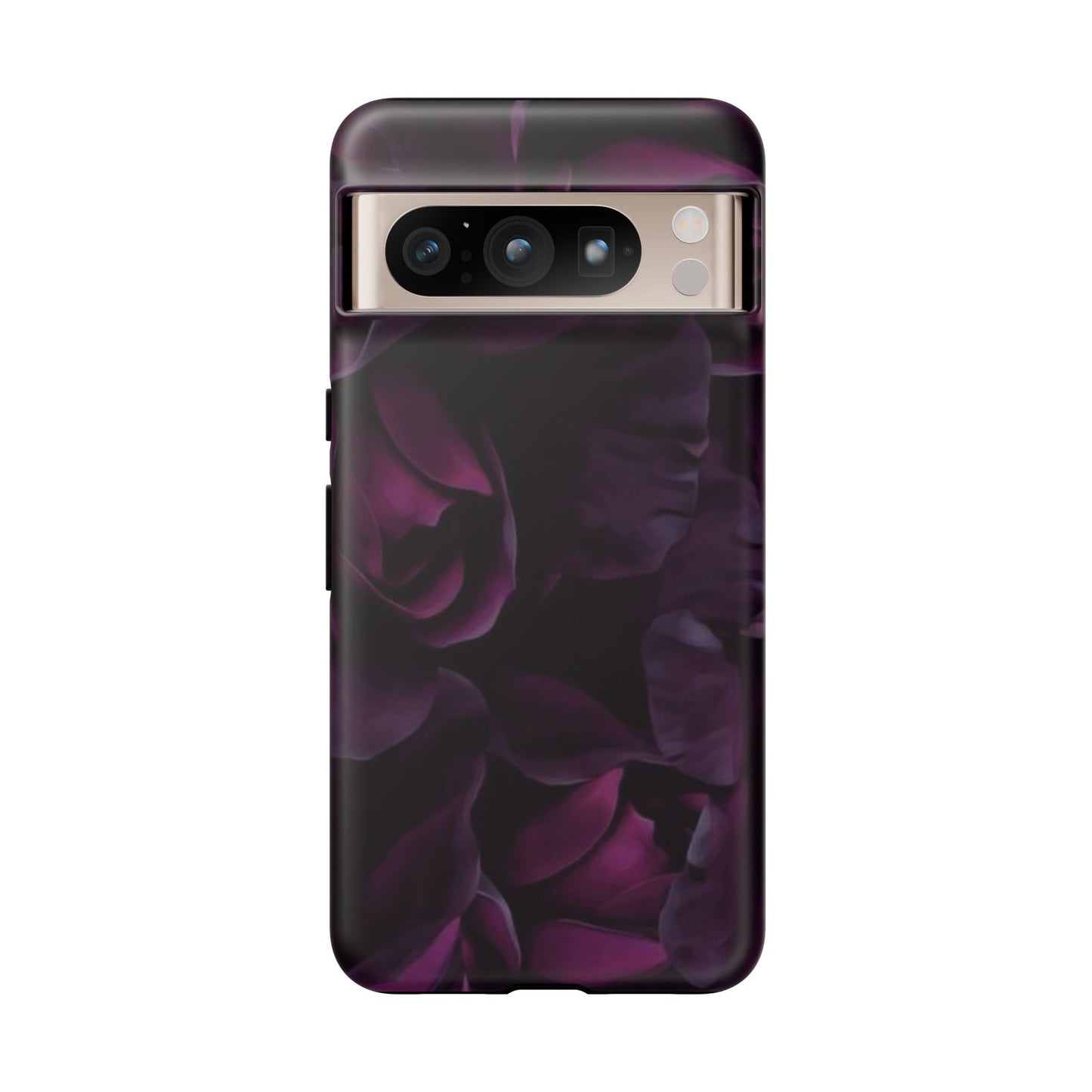 Dark Purple Floral Tough Phone Case