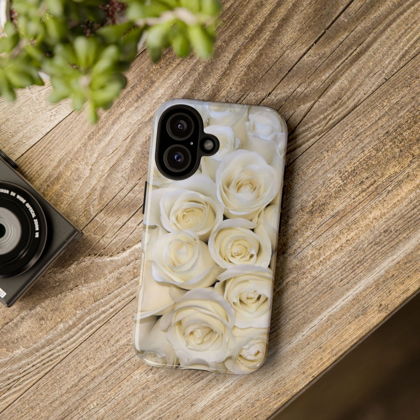White Roses Tough Phone Case