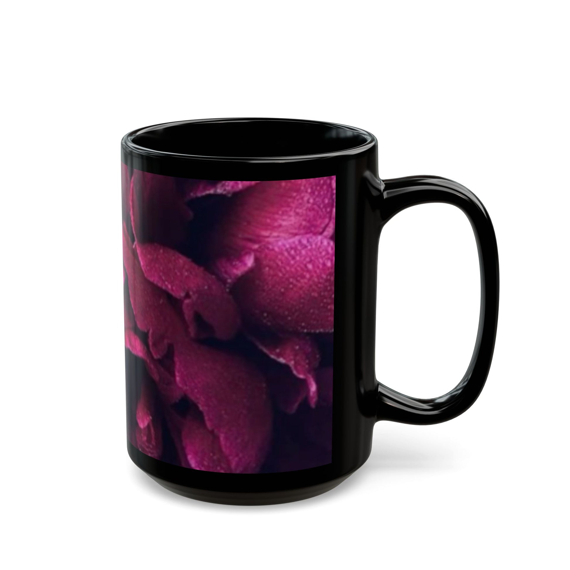Magenta Floral Design Mug – Bold and Beautiful Gift Mug