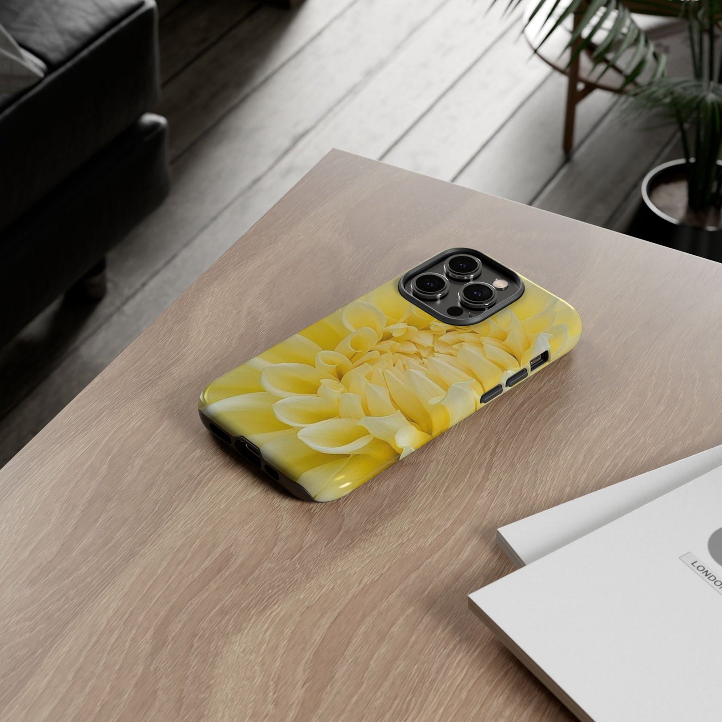 Yellow Dahlia Phone Tough Case