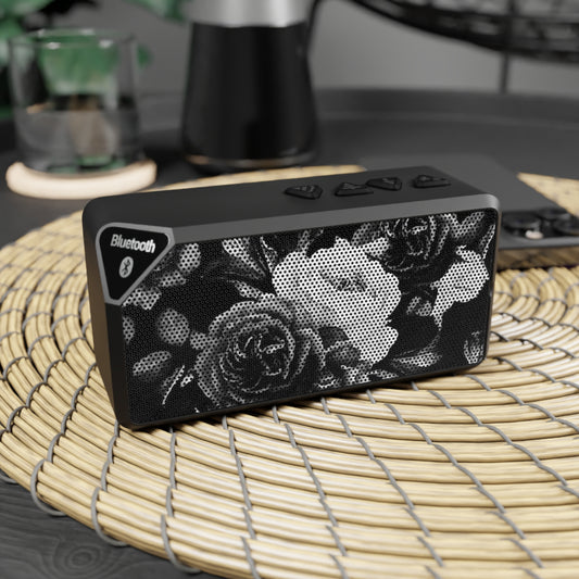 Black & White Floral Bluetooth Speaker