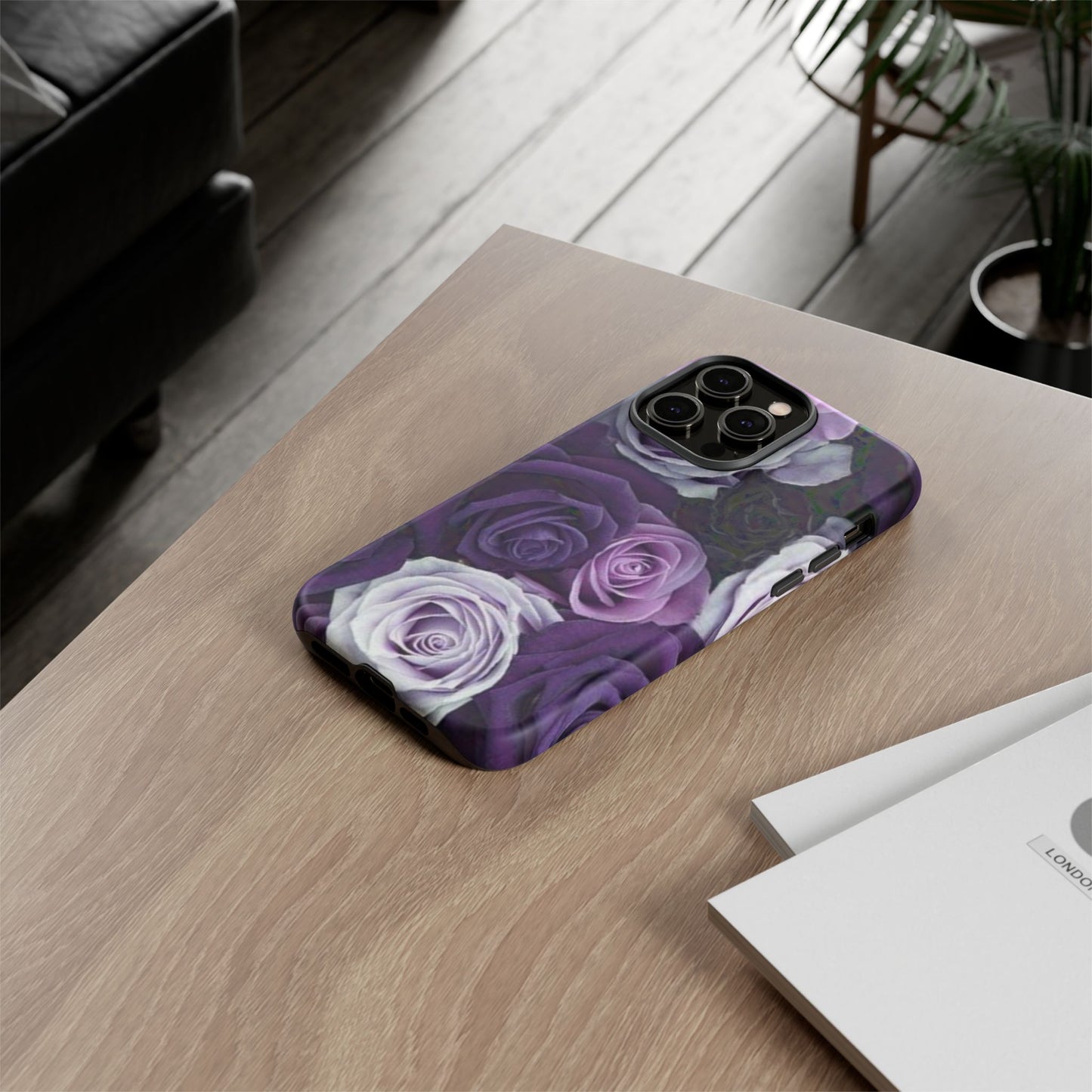 Purple Roses Tough Phone Case