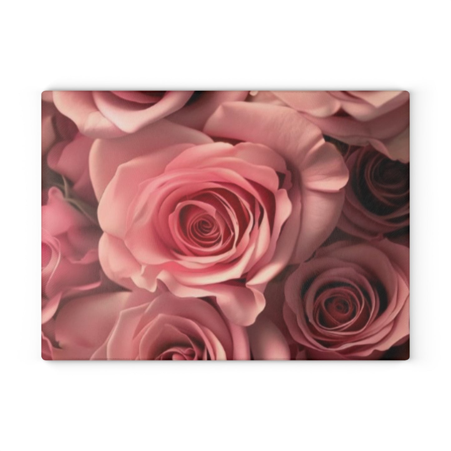 Pink Roses Cutting Board