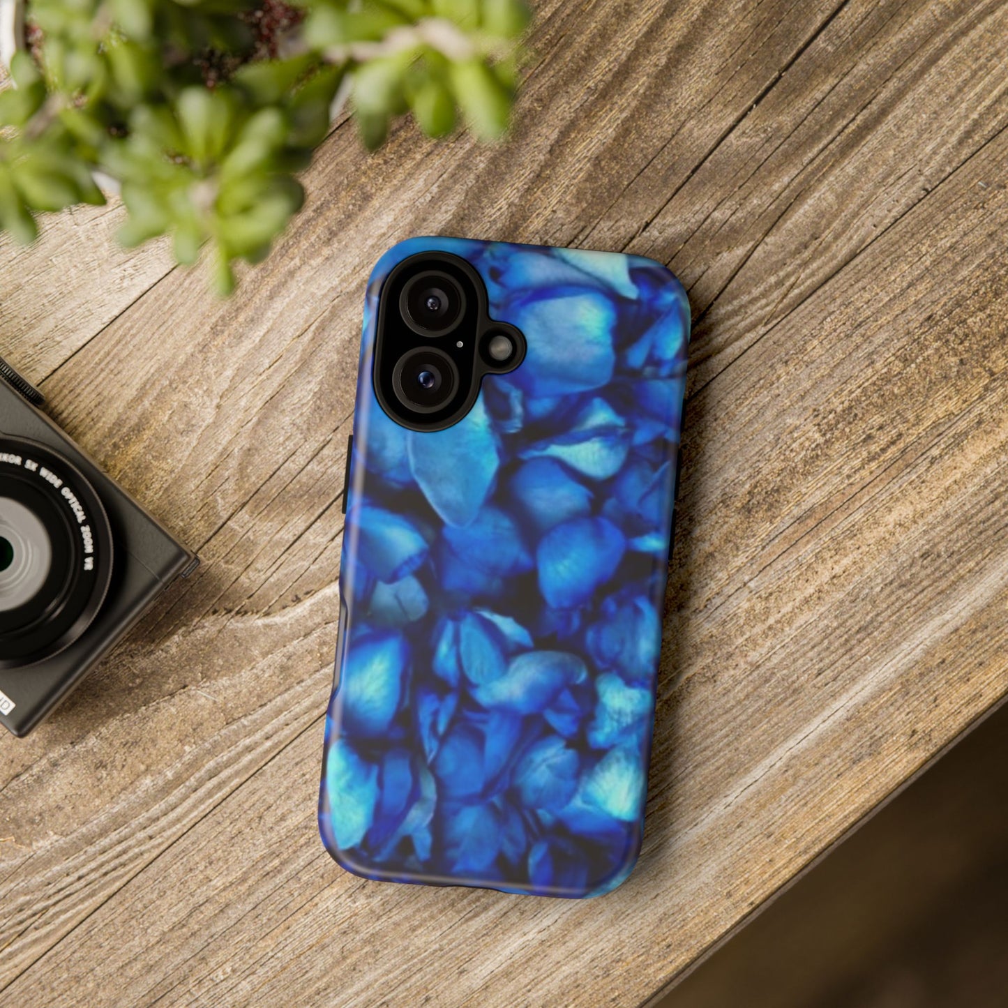 Blue Petals Tough Phone Case
