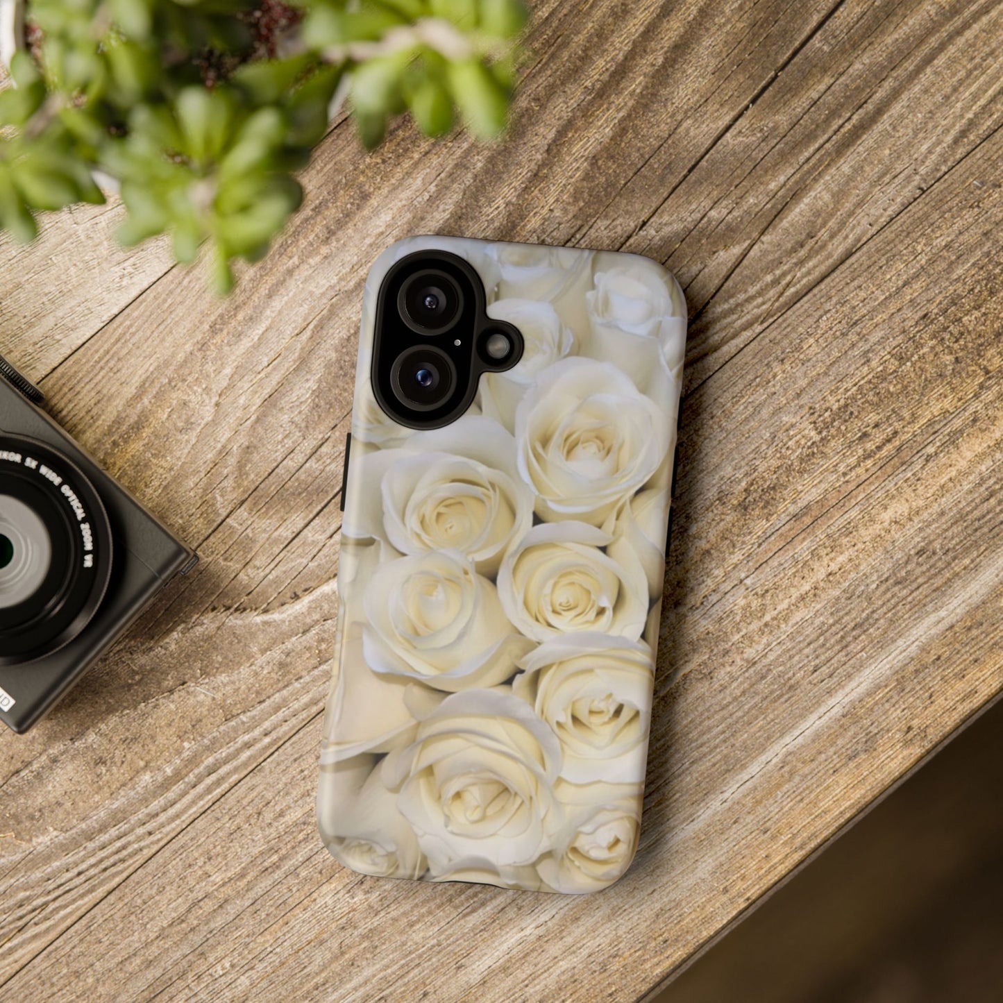 White Roses Tough Phone Case