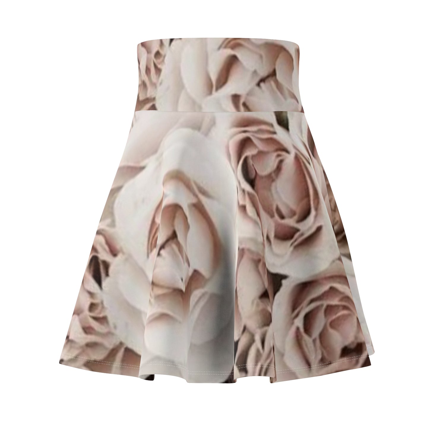 Light Pink Roses Skater Skirt