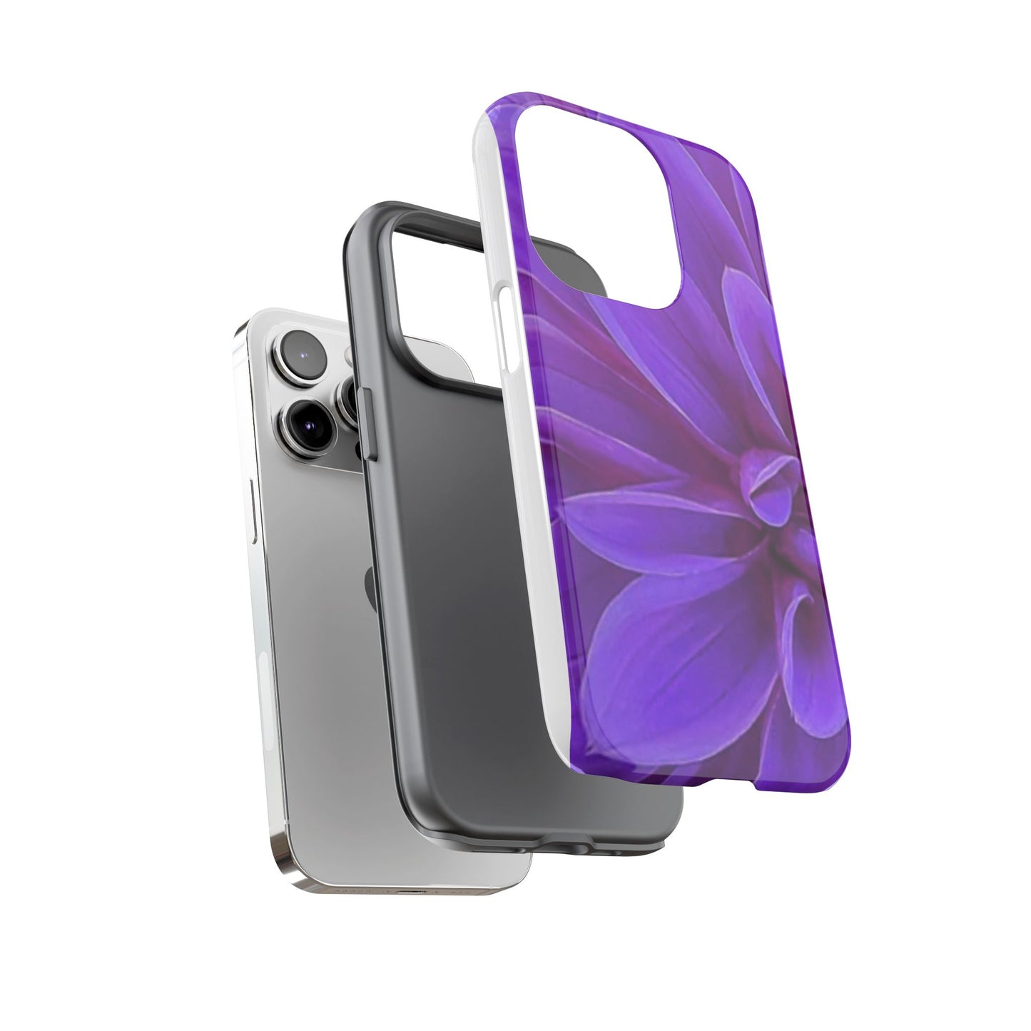 Purple Dahlia Tough Phone Case