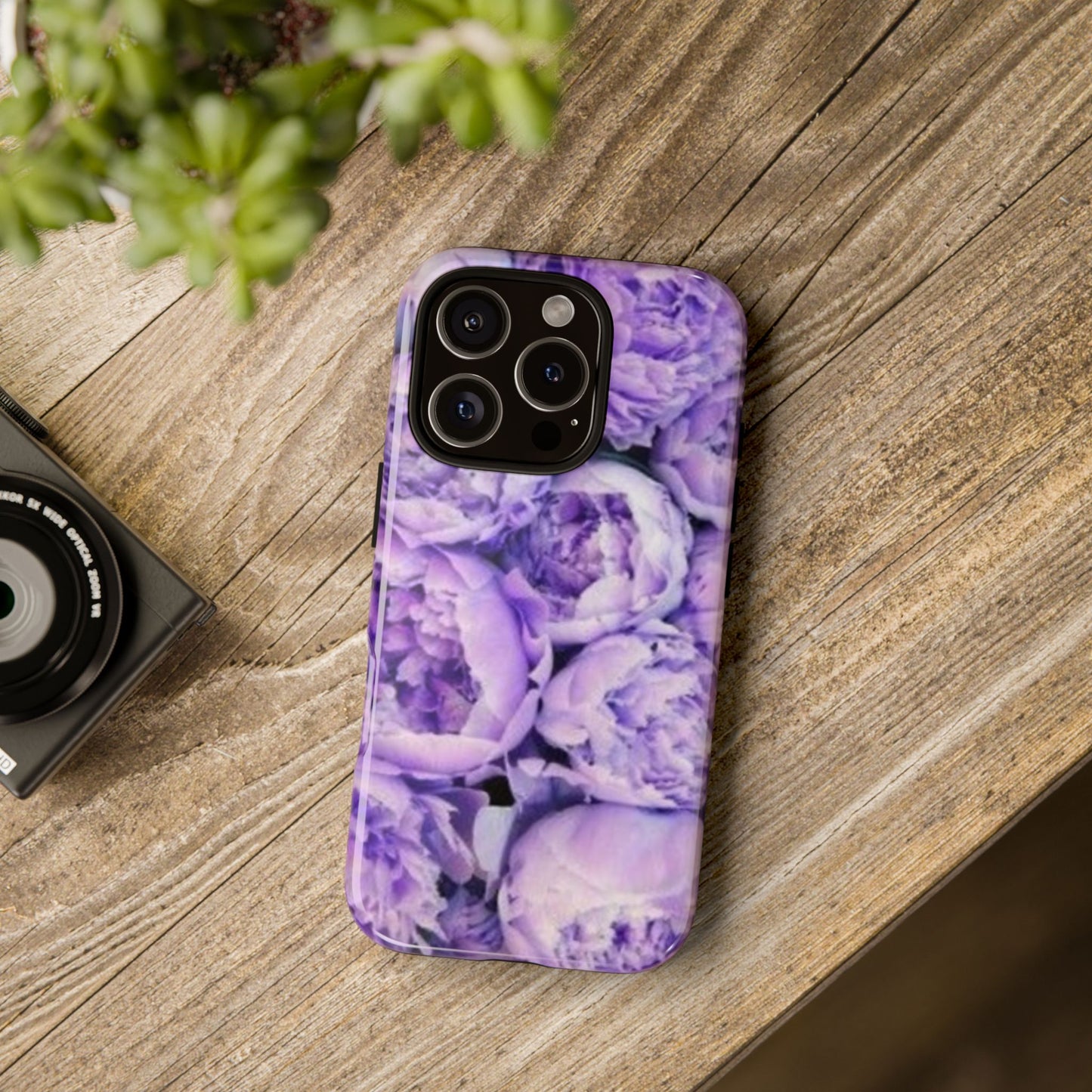 Purple Peony Tough Phone Case