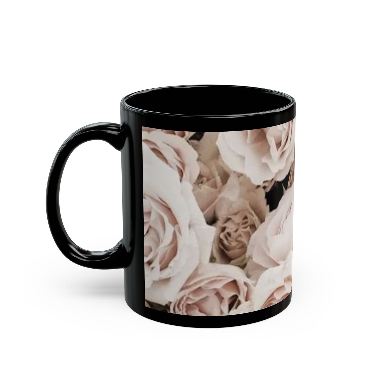 Light Pink Roses Floral Design Mug – Soft and Elegant Gift