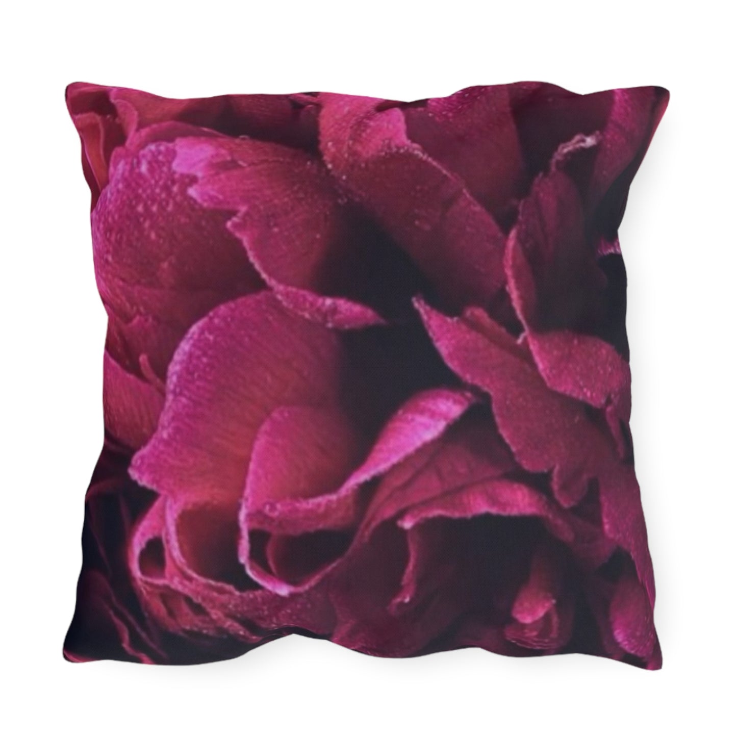 Magenta Floral Outdoor Pillow