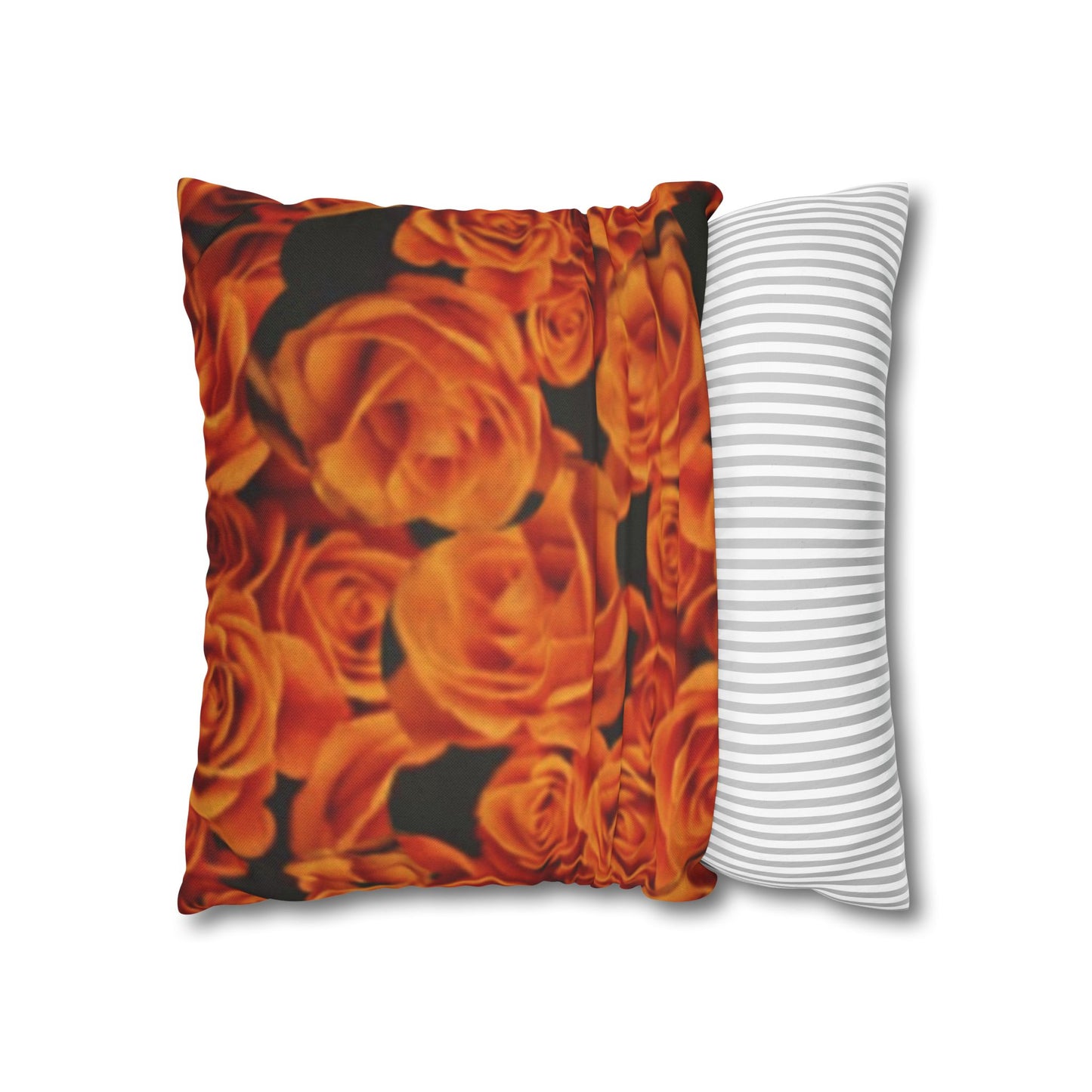 Orange Roses Square Pillowcase
