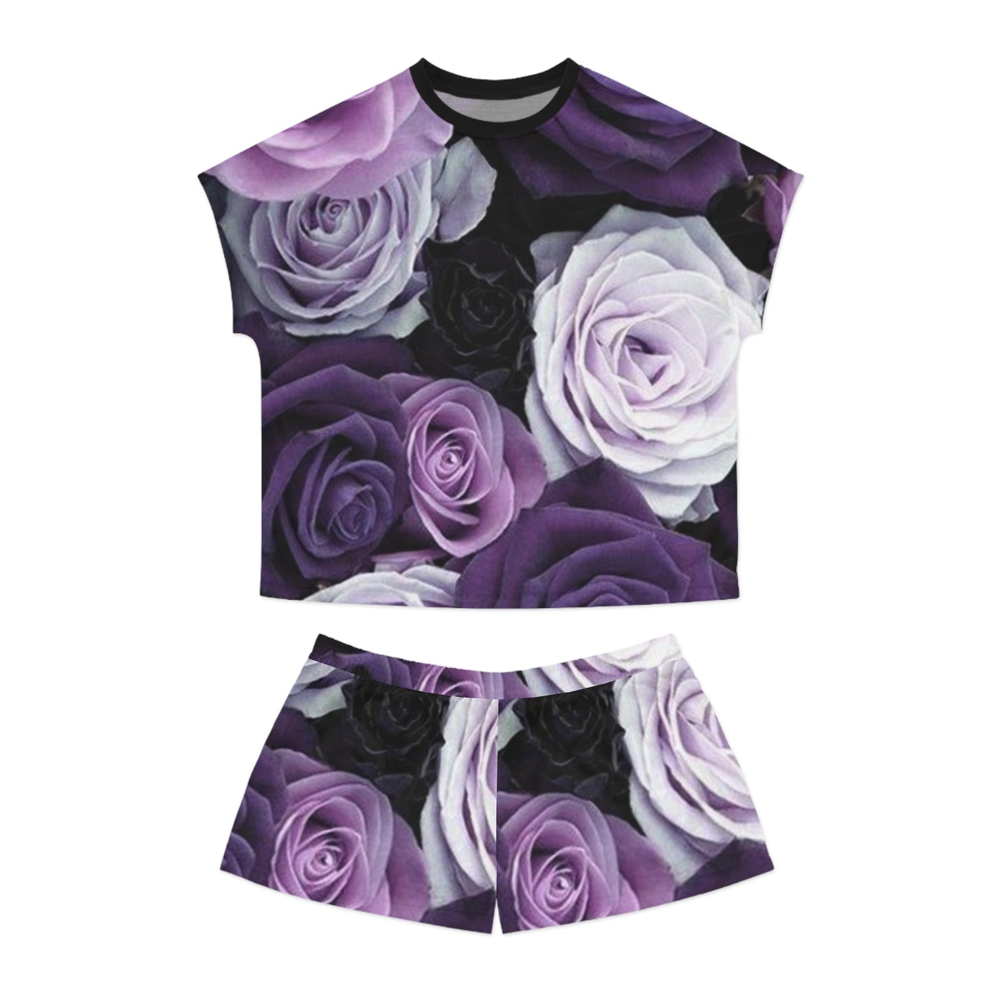 Purple Roses Pajama Set