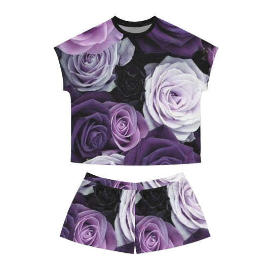Purple Roses Pajama Set