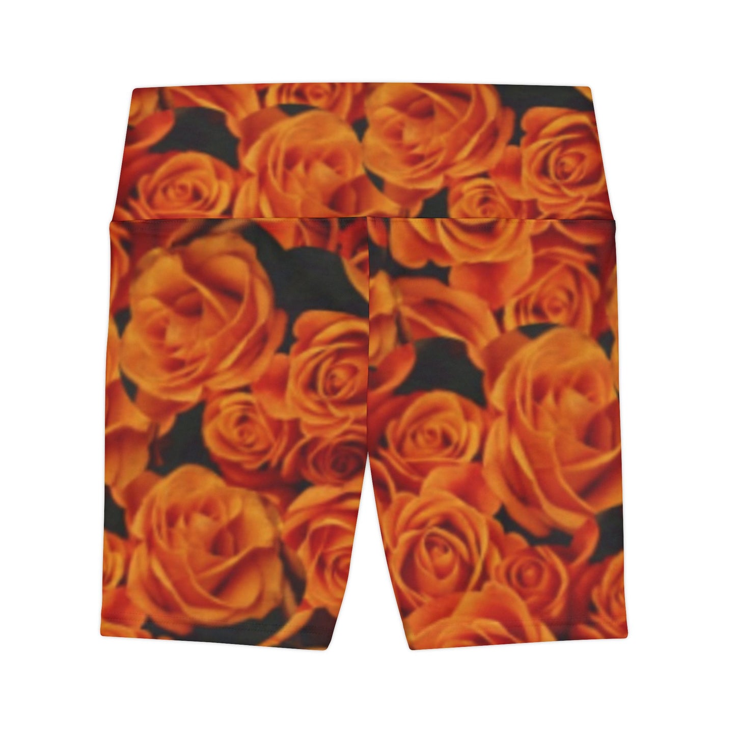 Orange Roses Floral Design Women's Workout Shorts