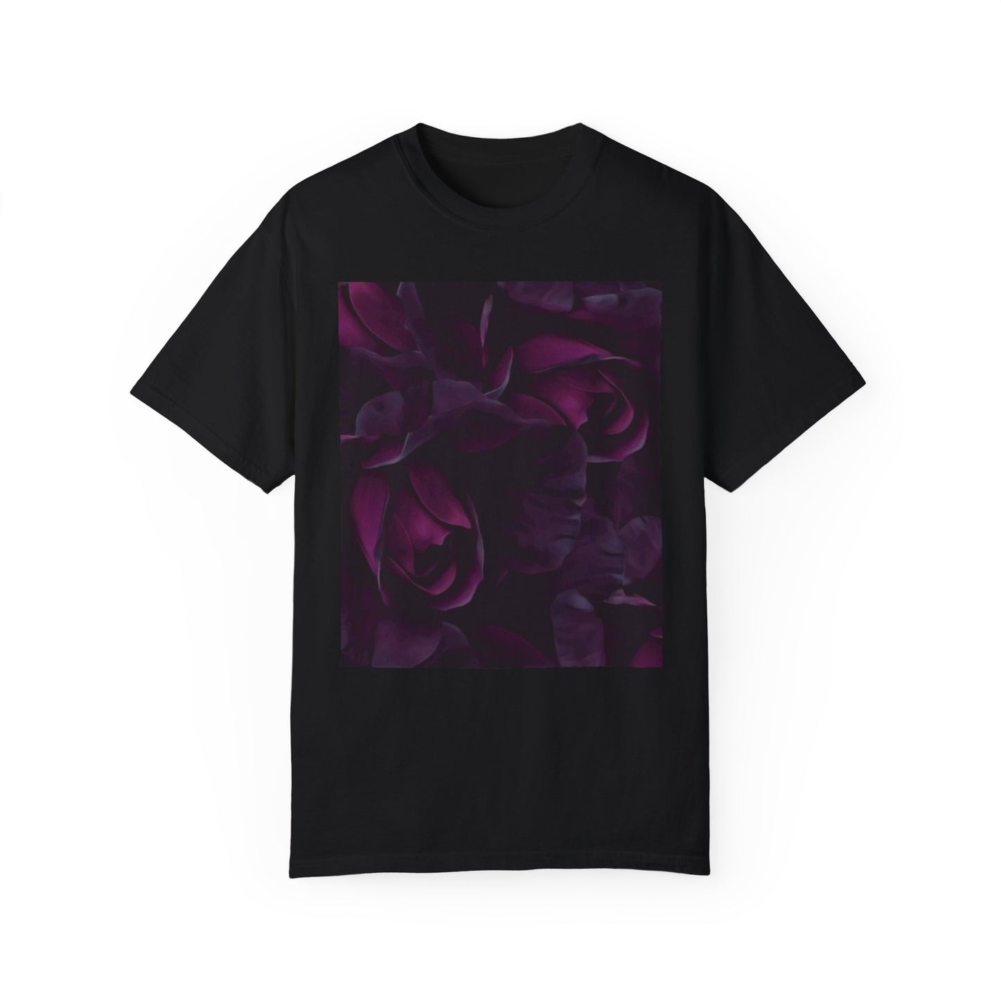 Dark Purple Floral T-shirt