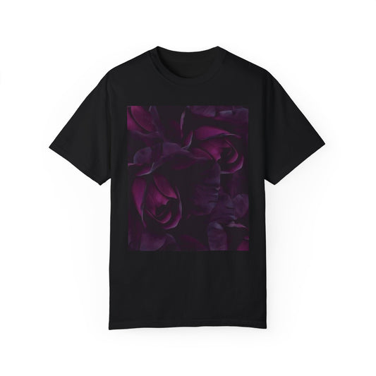 Dark Purple Floral T-shirt