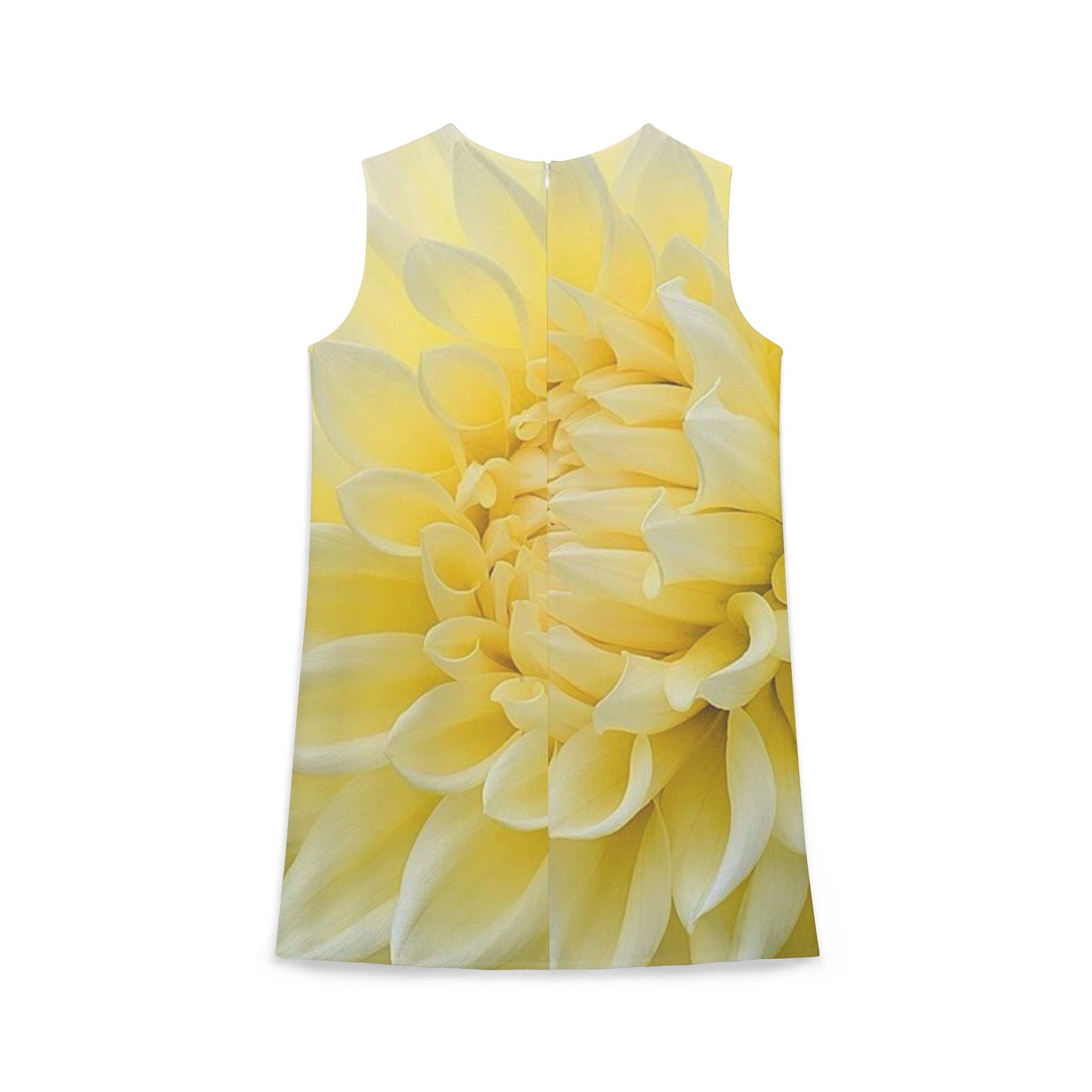 Yellow Dahlia Sleeveless Dress