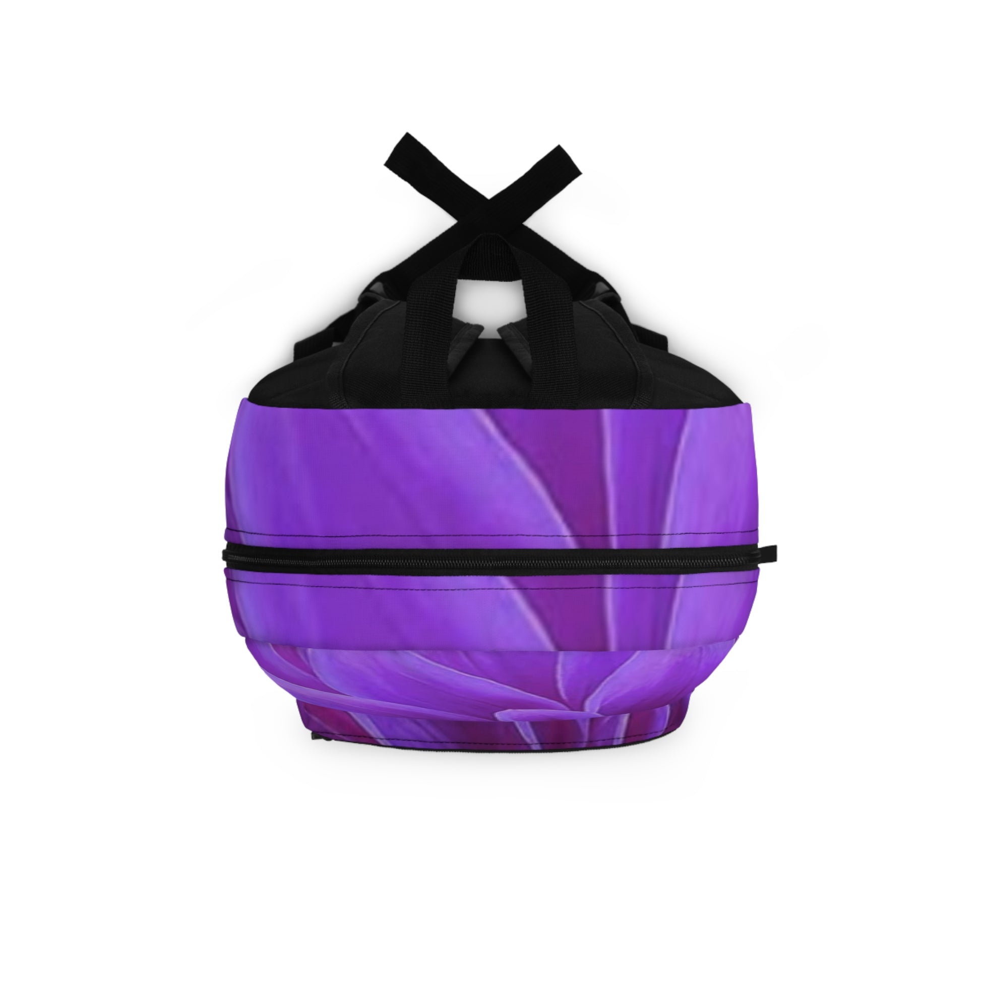 Purple Dahlia Floral Backpack for Travel