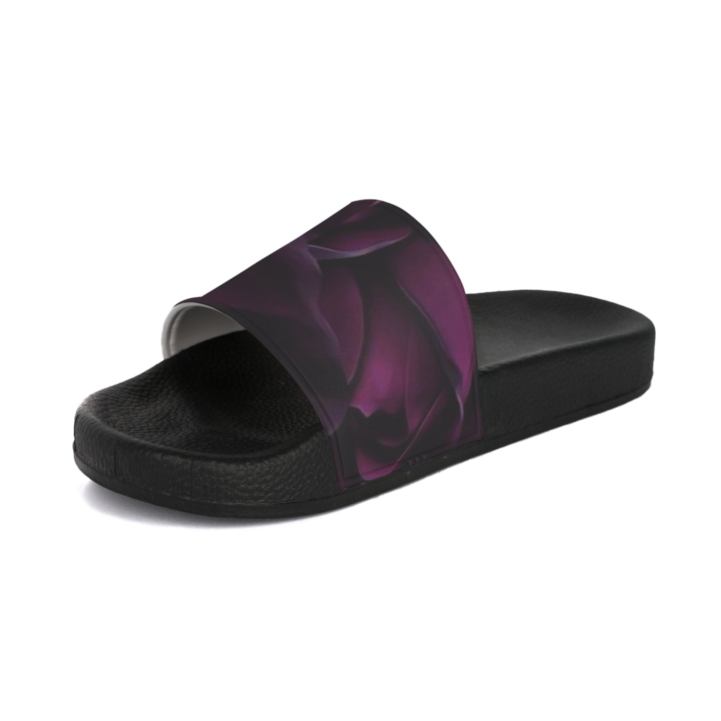 Dark Purple Floral Sandals