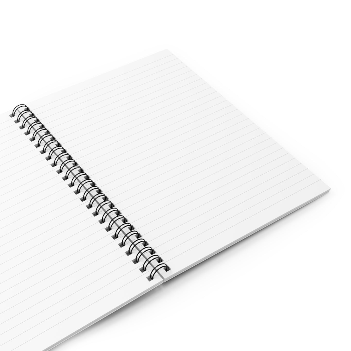 Black & White Floral-Themed Spiral Notebook-Ruled Line | Stylish Stationery