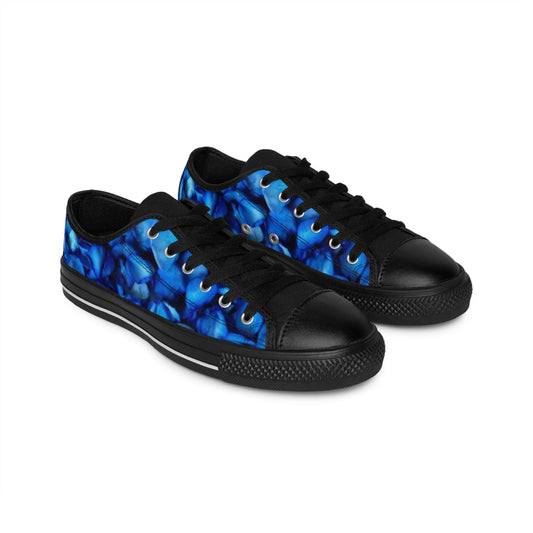 Blue Petals Comfortable Floral Sneakers – Cool & Cushioned