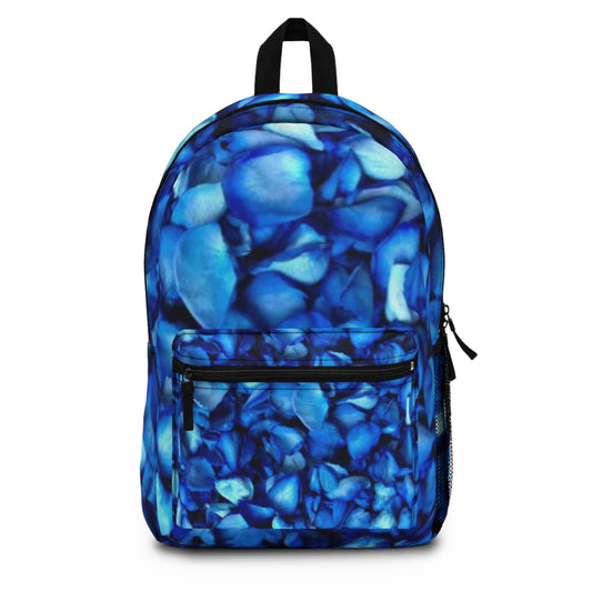 Blue Petals Floral Backpack for Travel