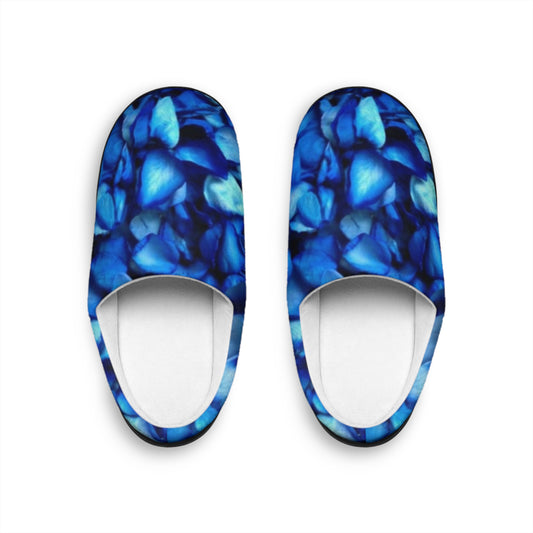 Blue Petals Soft Floral Slippers – Breezy Indoor Footwear