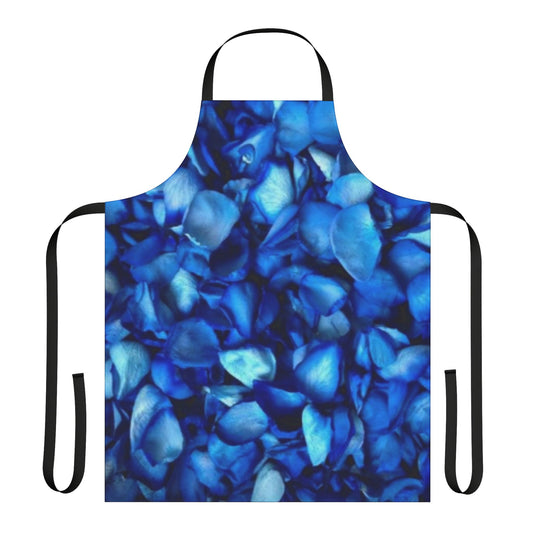 Cute Floral Apron – Blue Petals Pattern for Daily Use