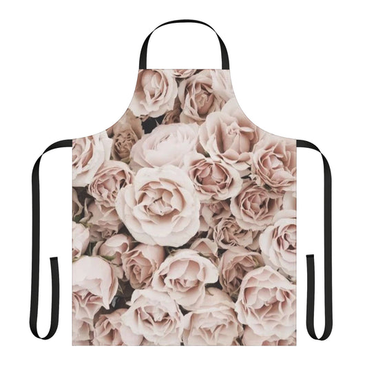 Cute Floral Apron – Light Pink Print for Soft Kitchen Vibes