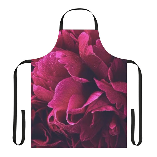 Cute Floral Apron in Magenta – Bold & Beautiful Design