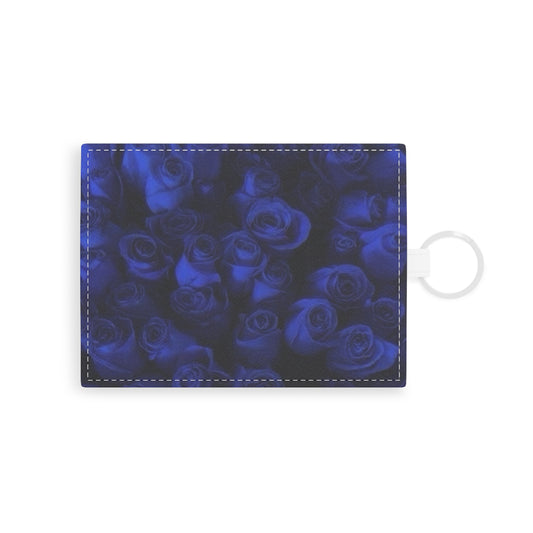 Dark Blue Roses Floral Card Holder – Unique & Durable