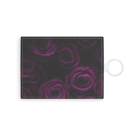 Dark Purple Roses Floral Card Holder – Rich & Refined