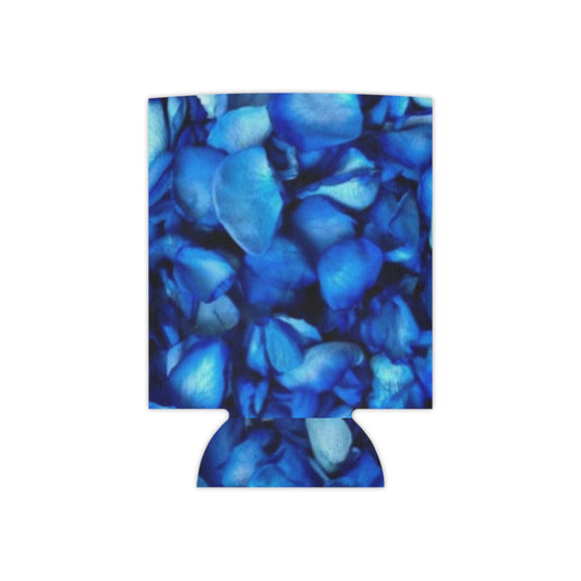 Floral Can Cooler - Blue Petals Design