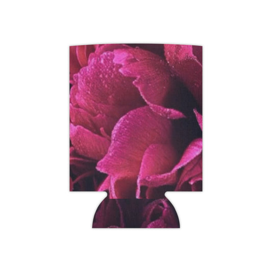 Floral Can Cooler - Magenta Floral Design