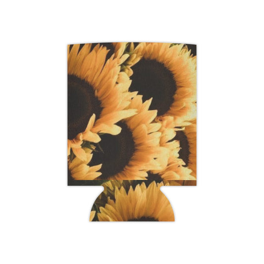 Floral Can Cooler - Sunflower Design