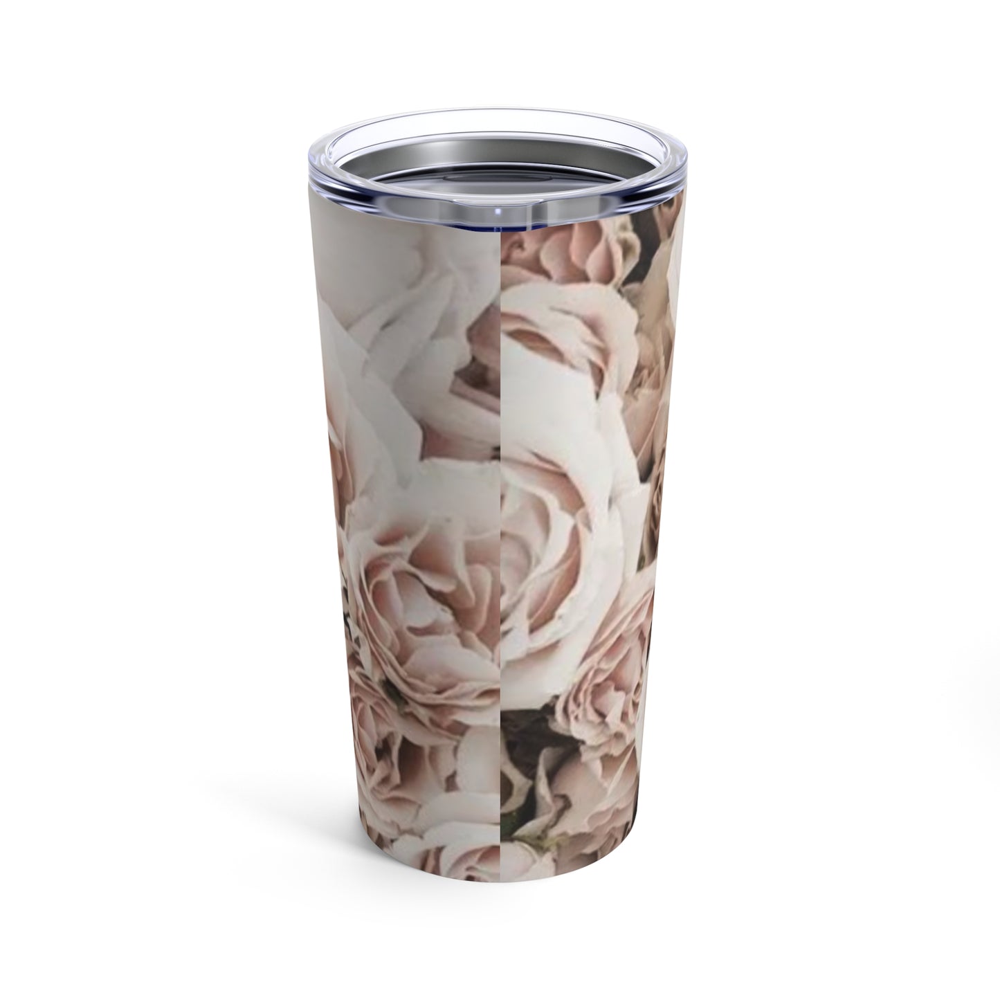 Stainless Steel Floral Tumbler 20 oz – Light Pink