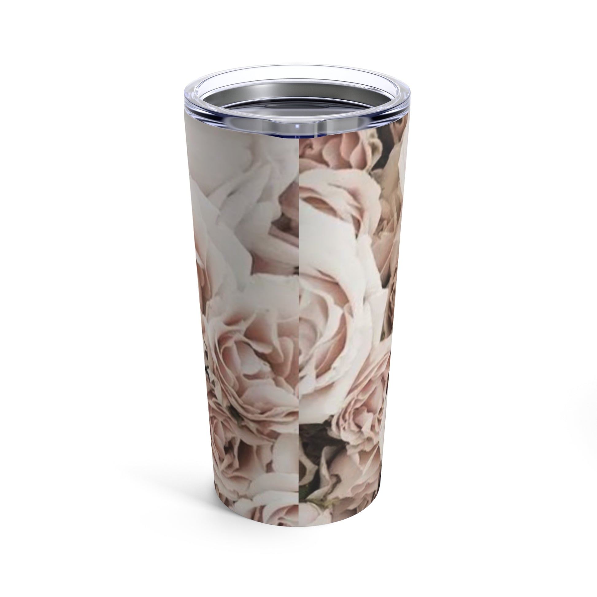 Stainless Steel Floral Tumbler 20 oz – Light Pink