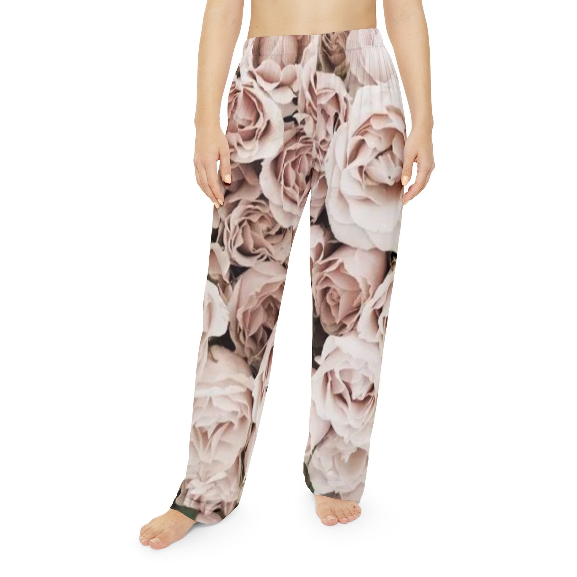 Light Pink Cozy Floral Pajama Pant