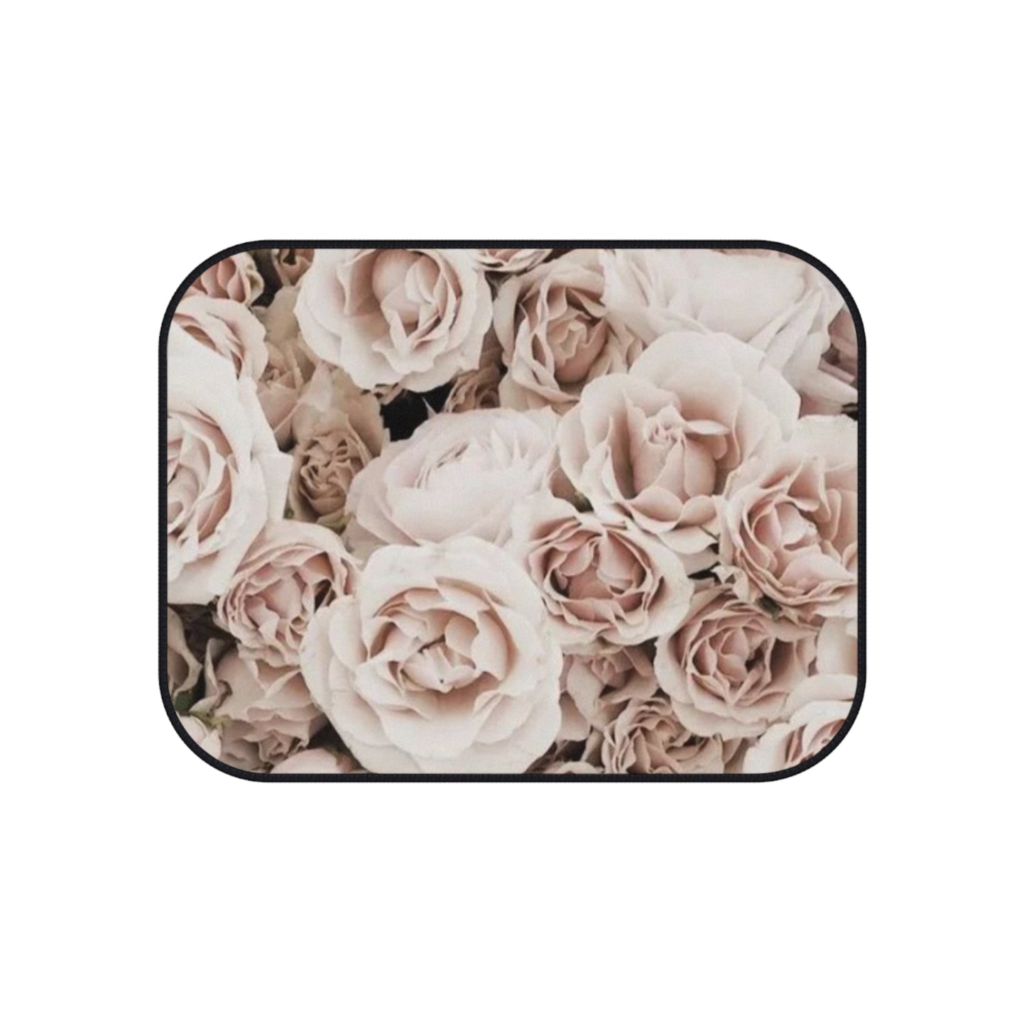Light Pink Floral Car Mats – Set of 4 | Cute & Durable Car Decor