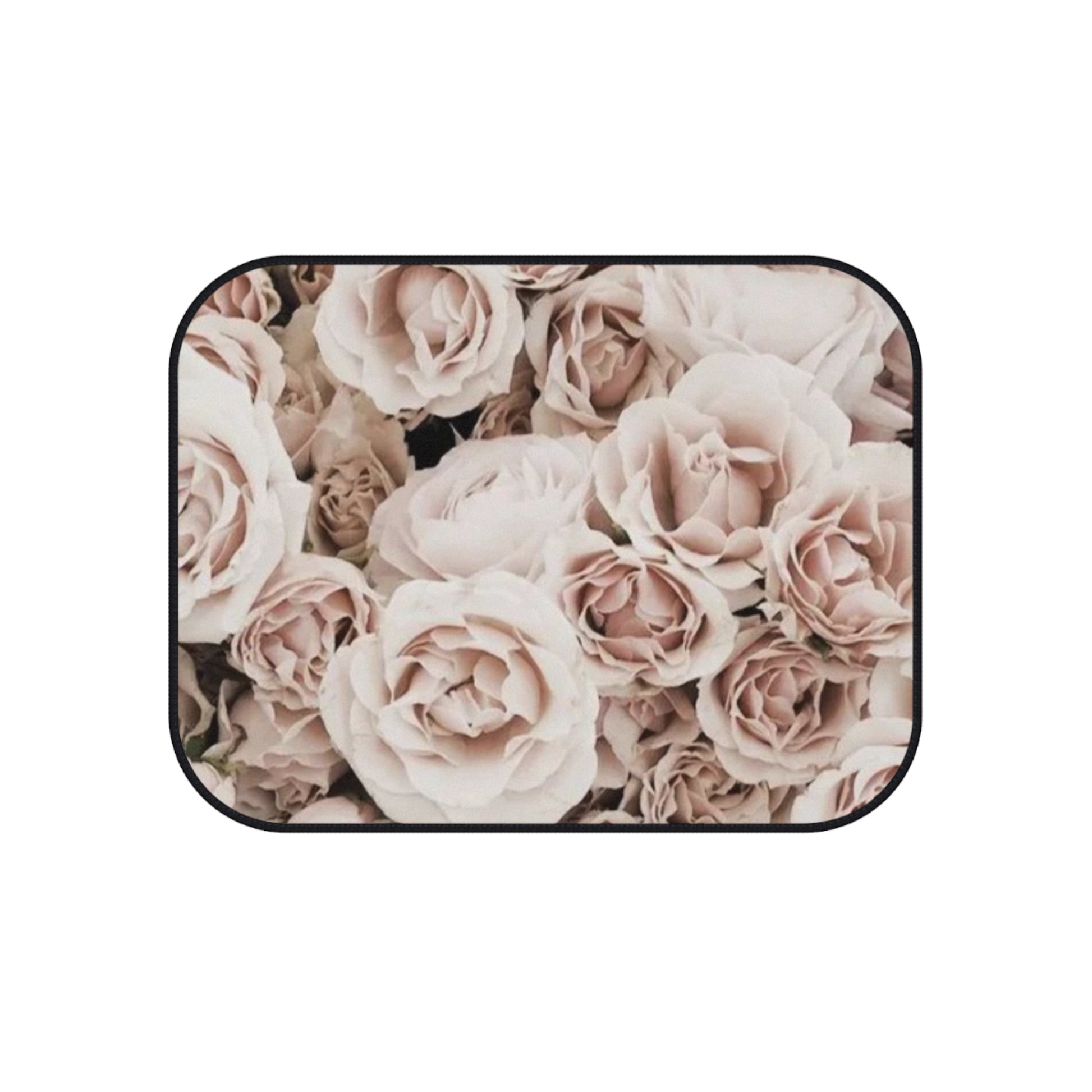 Light Pink Floral Car Mats – Set of 4 | Cute & Durable Car Decor