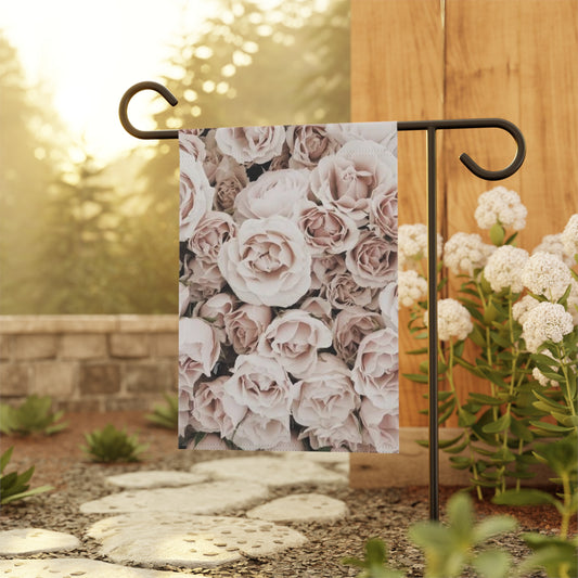 Light Pink Floral Garden and House Banner – Romantic Porch Decor