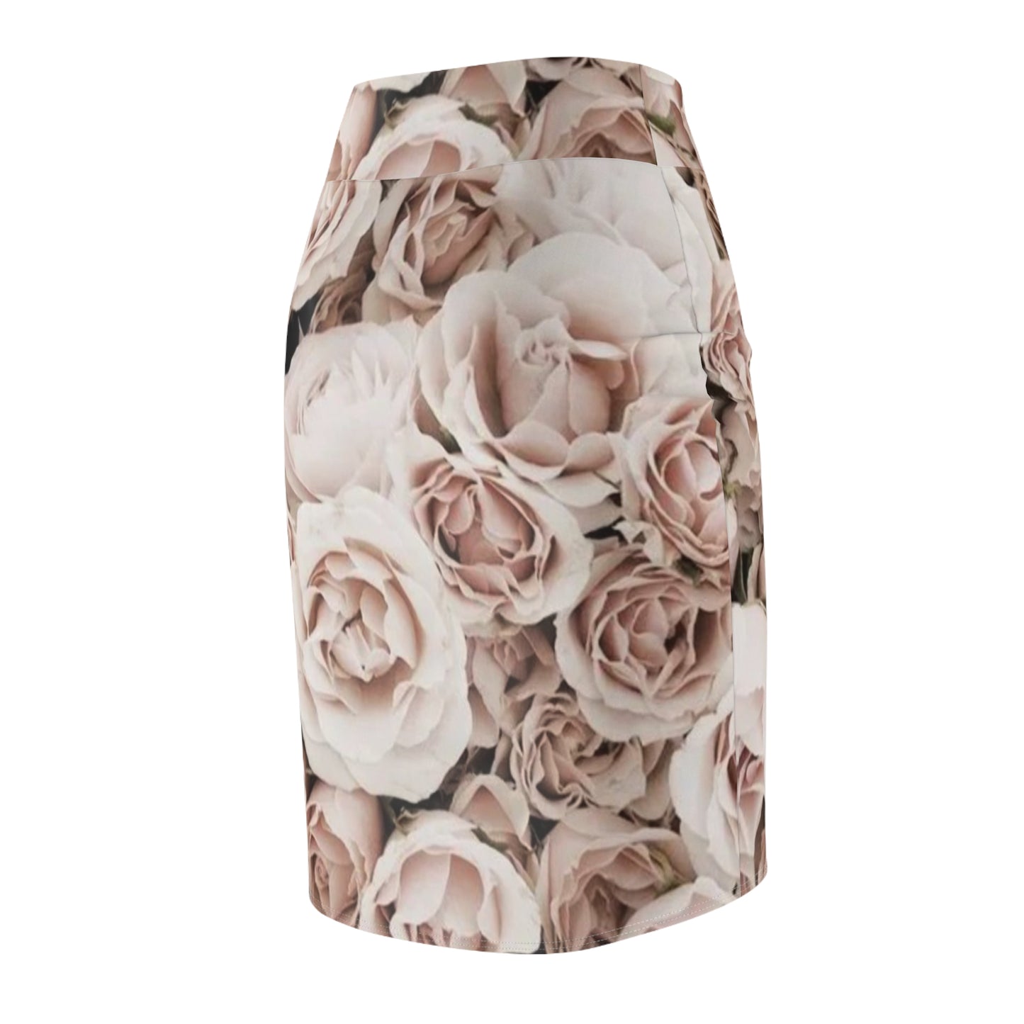 Light Pink Floral Pencil Skirt – Soft & Sweet