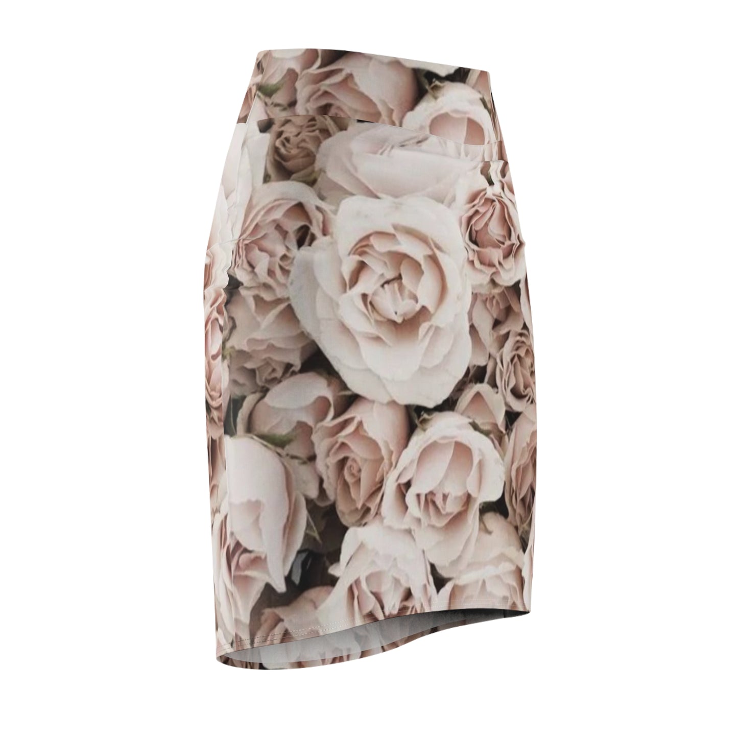 Light Pink Floral Pencil Skirt – Soft & Sweet