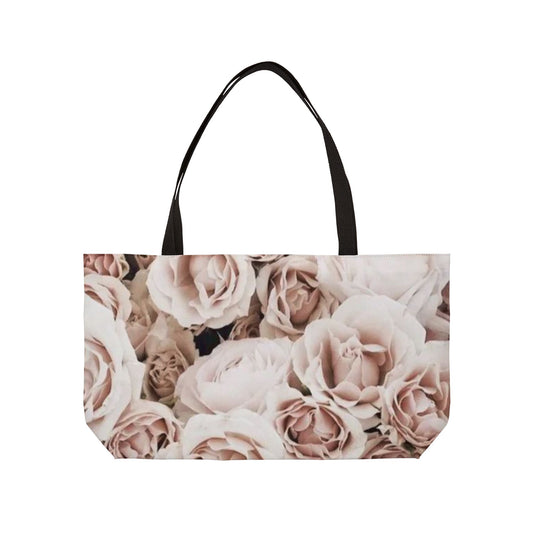 Light Pink Floral Rectangle Tote – Soft and Feminine