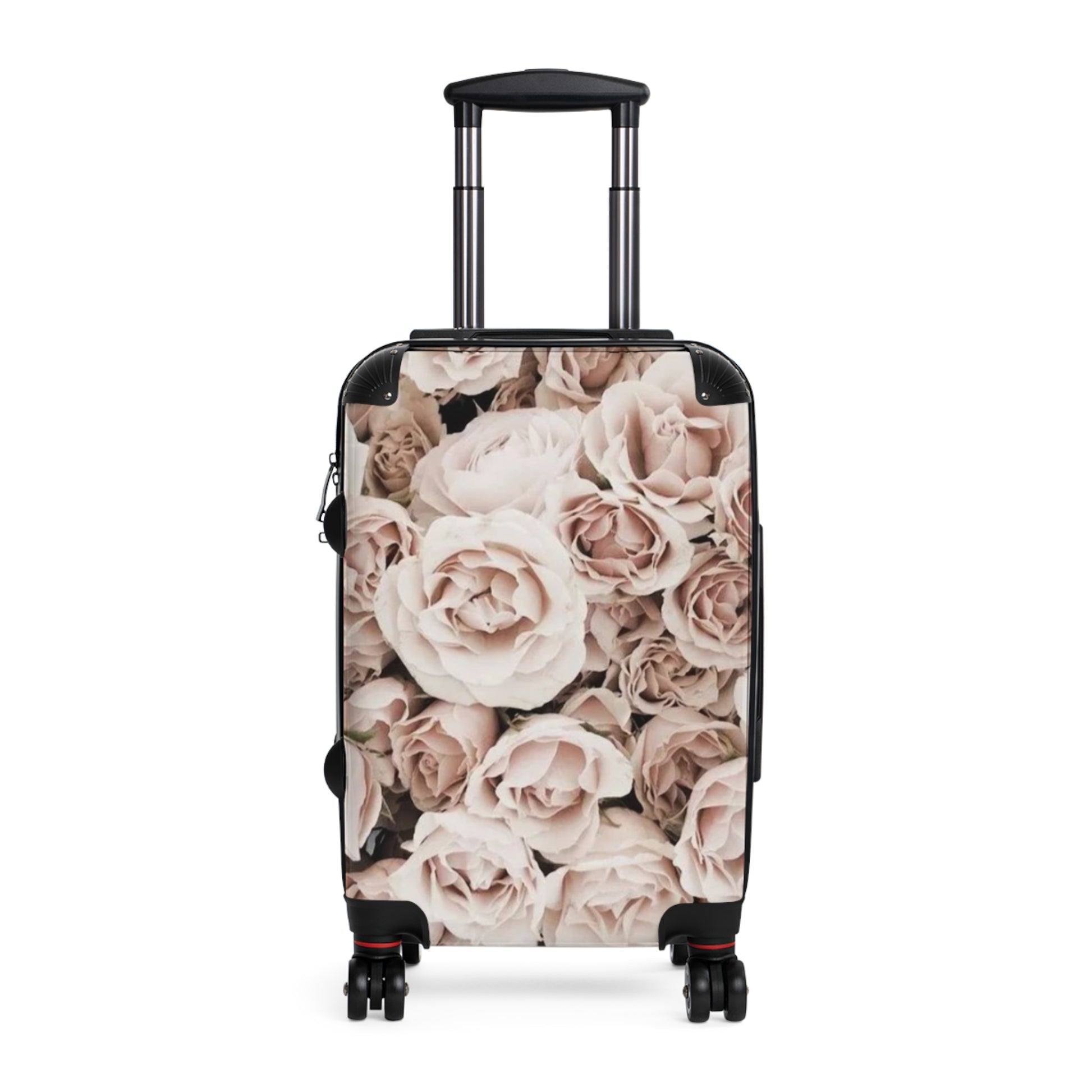 Light Pink Roses Floral Suitcase for Travelers – Soft & Stylish