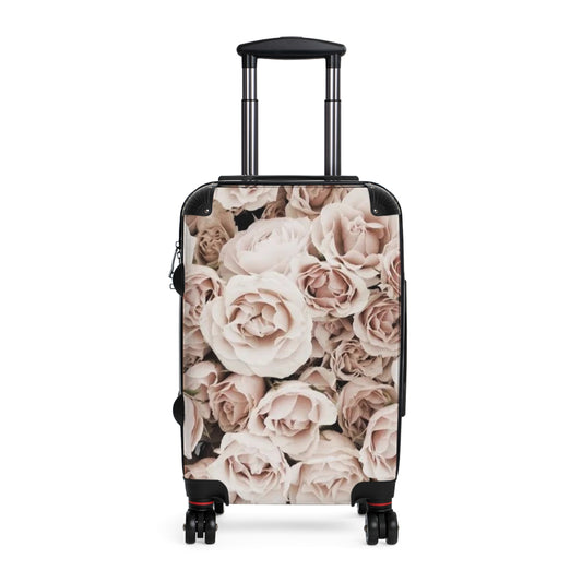 Light Pink Roses Floral Suitcase for Travelers – Soft & Stylish