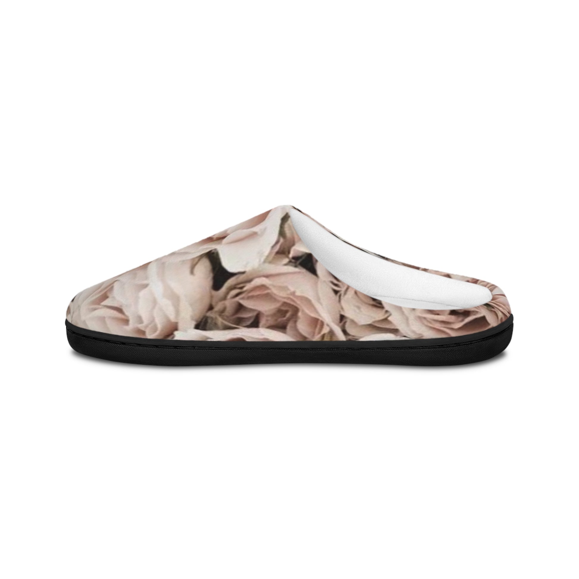 Light Pink Soft Floral Slippers – Feminine & Fluffy