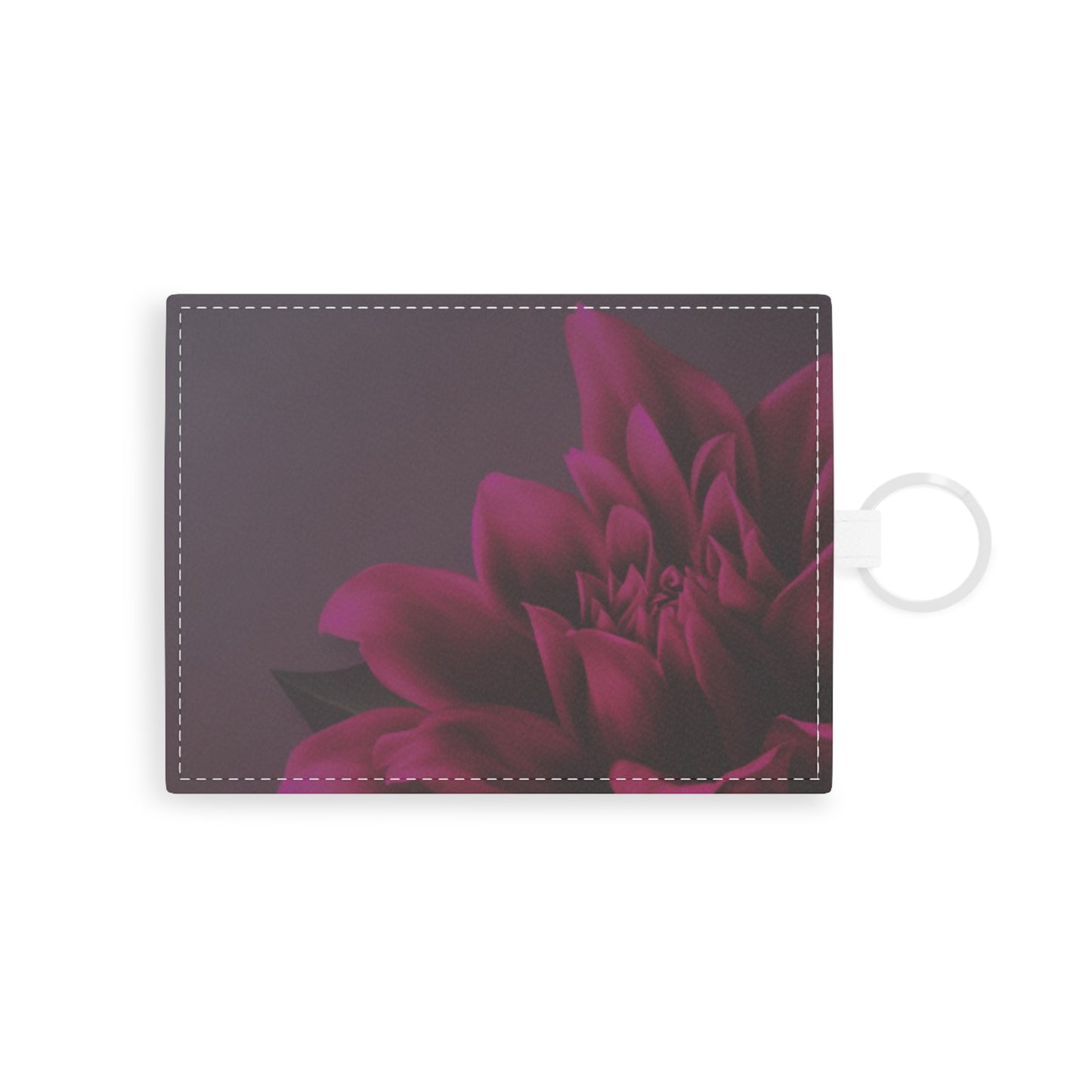 Magenta Dahlia Floral Card Holder