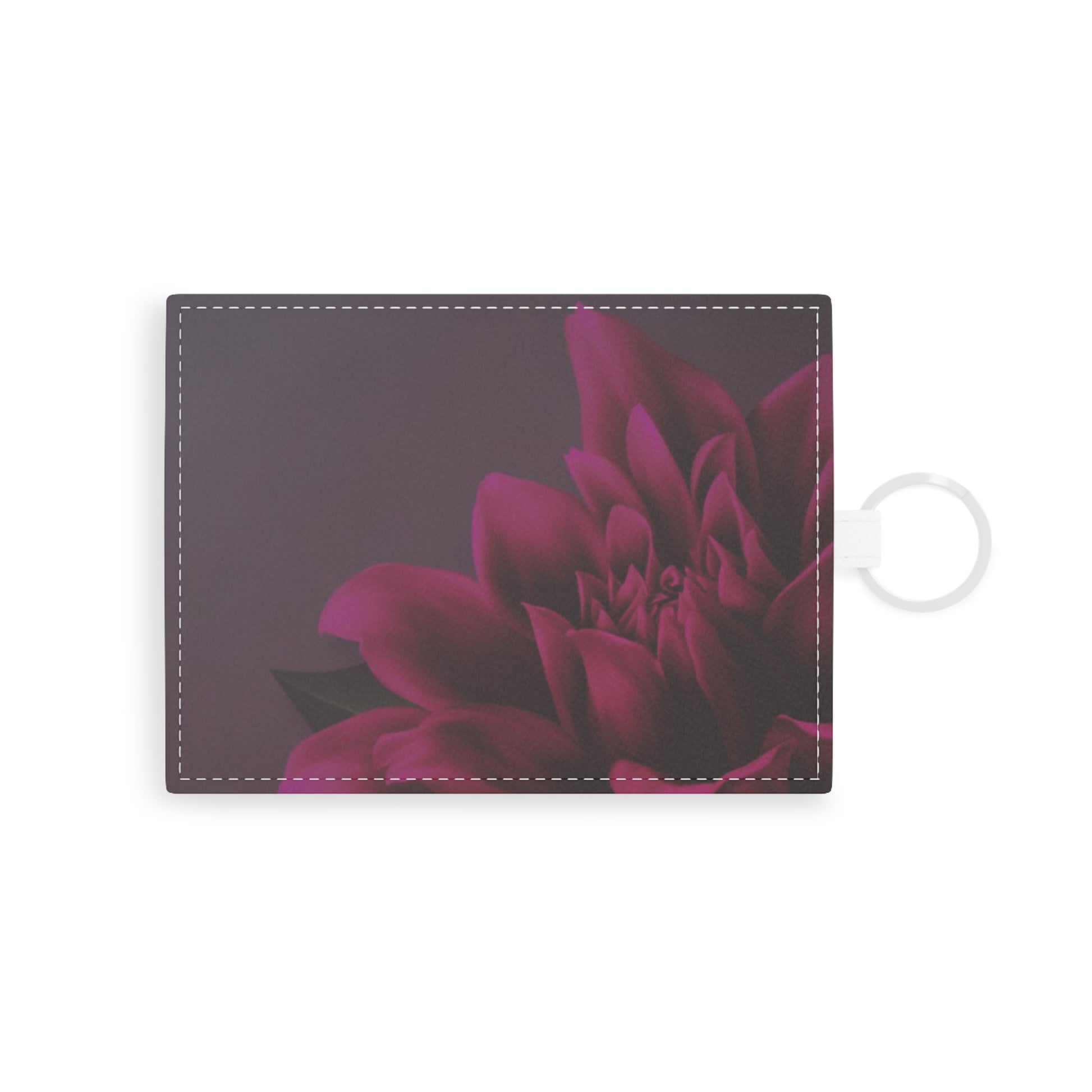Magenta Dahlia Floral Card Holder