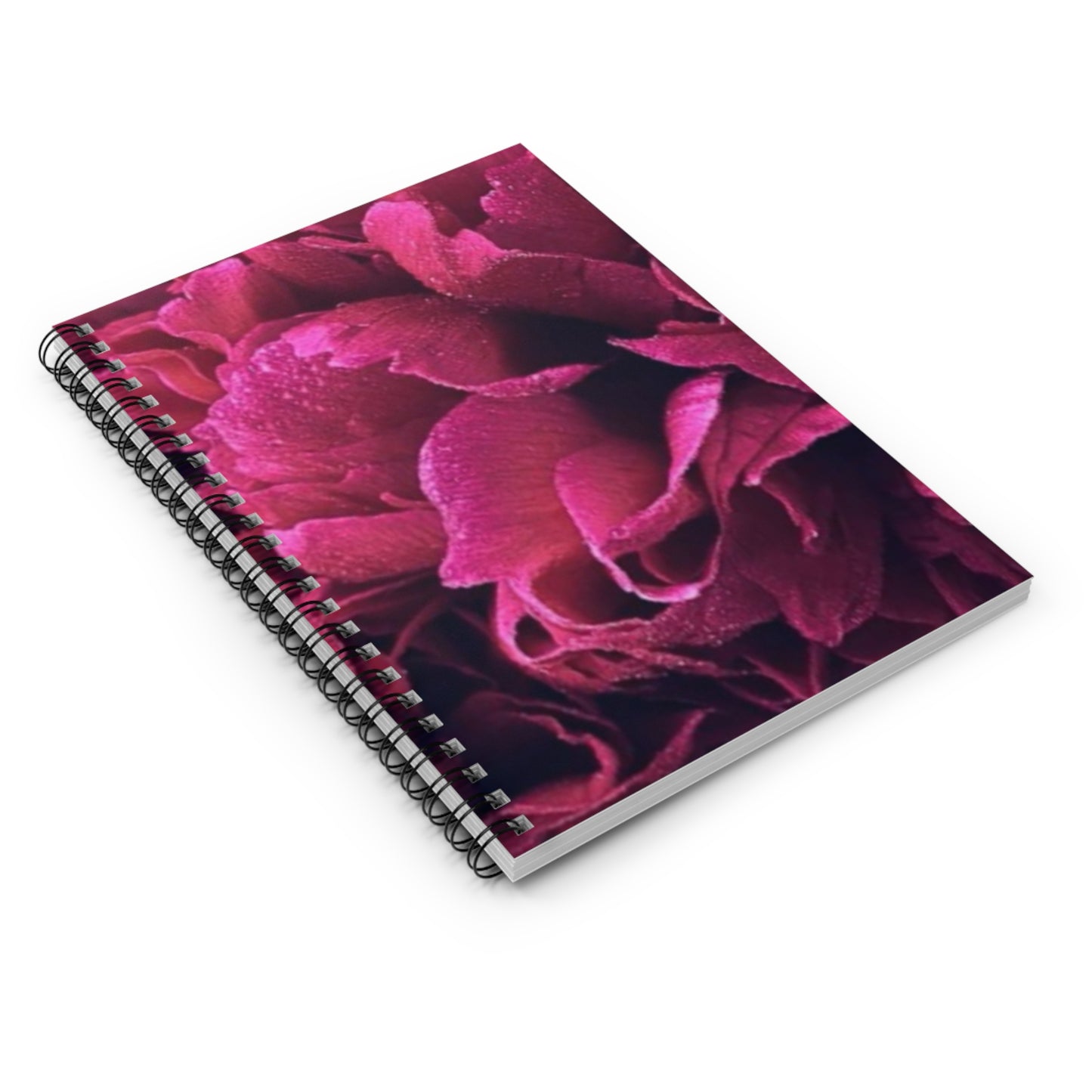 Magenta Floral-Themed Spiral Notebook-Ruled Line | Vibrant & Useful